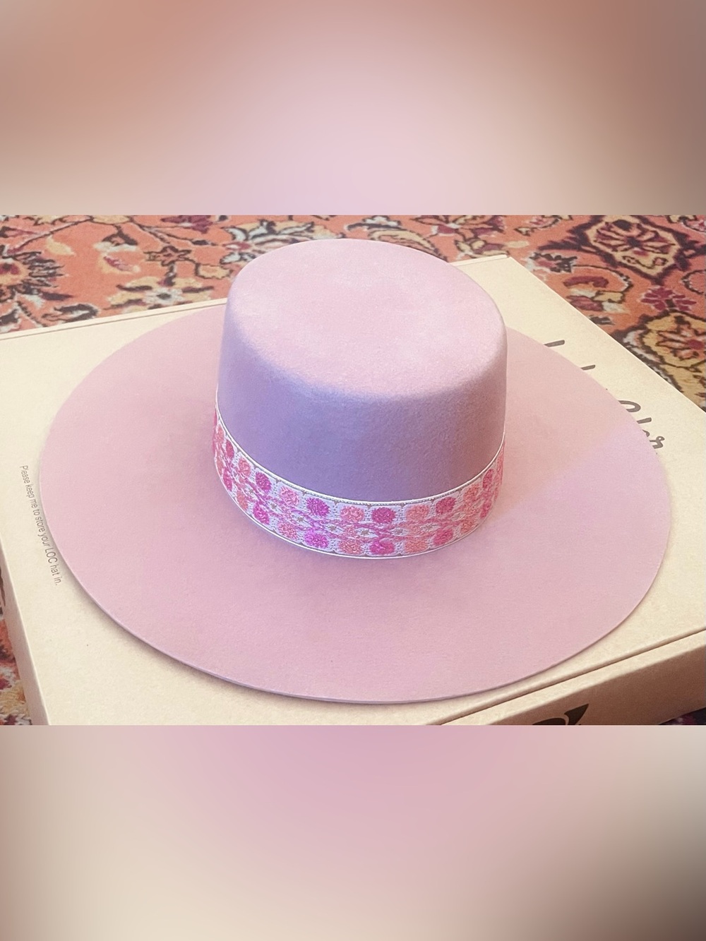 Brand New Lack of Color Floral Fedora Hat - Picture 13 of 15